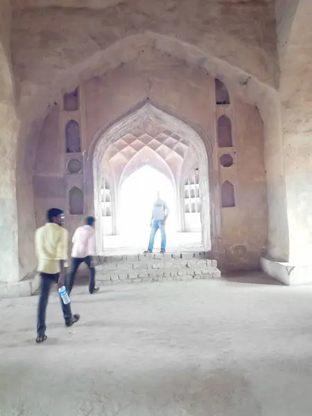 Golconda Fort Ook Bekend Als Golkonda Telugu Shepherds Hill Een — Stockfoto