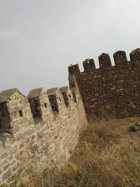 Fort Golconda Également Connu Sous Nom Golkonda Telugu Colline Des — Photo