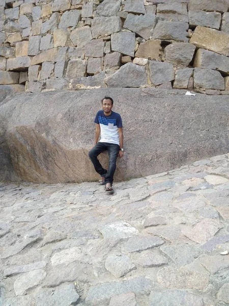 Golconda Fort Also Known Golkonda Telugu Shepherds Hill Fortified Citadel — Stock Photo, Image