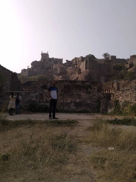 Golconda Fort Golkonda 도알려져 목자들의 요새화 성채이며 Qutb Shahi 15121687 — 스톡 사진