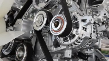 Araba motoru closeup, araba motoruna
