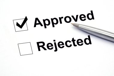 belge üzerindeki pen, onaylandı seçin.