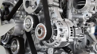 Araba motoru closeup, araba motoruna