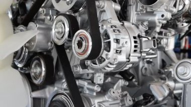Araba motoru closeup, araba motoruna