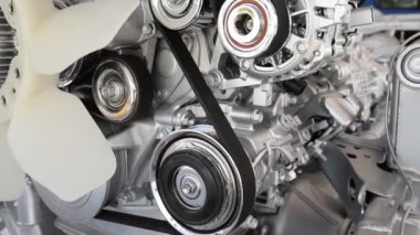 Araba motoru closeup, araba motoruna