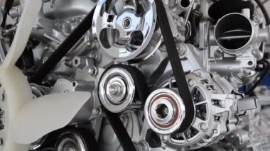 Araba motoru closeup, araba motoruna