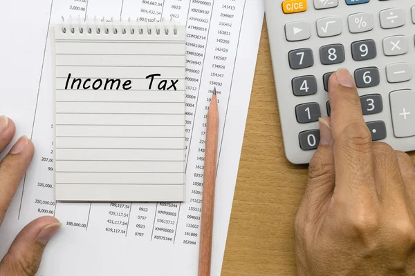 Planificación del impuesto mensual sobre la renta —  Fotos de Stock