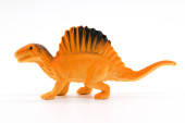 A Spinosaurus játék modell, fehér háttér