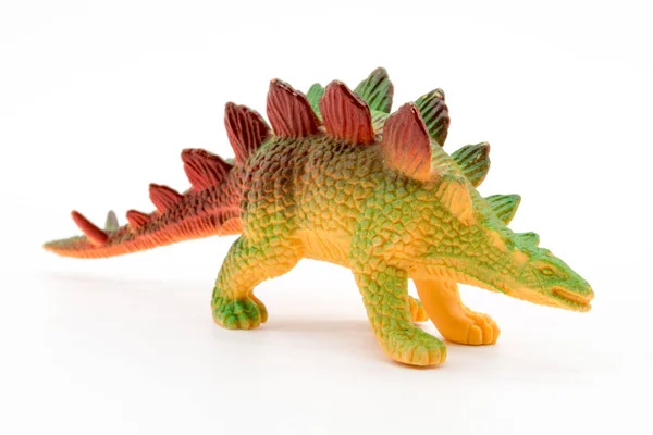 Stegosaurus oyuncak model beyaz arka plan üzerinde — Stok fotoğraf