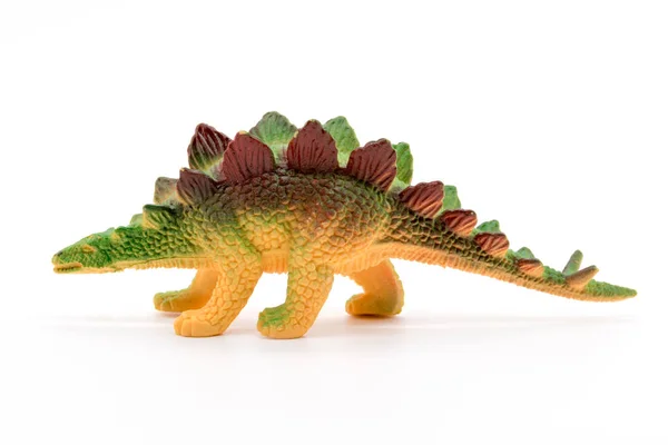 Stegosaurus oyuncak model beyaz arka plan üzerinde — Stok fotoğraf