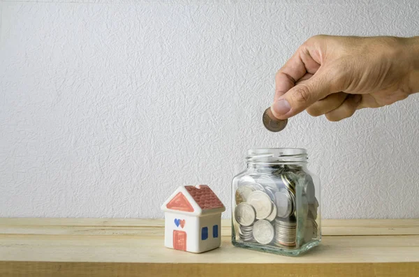 Savings plans for housing ,financial concept