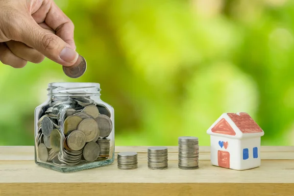 Savings plans for housing ,financial concept