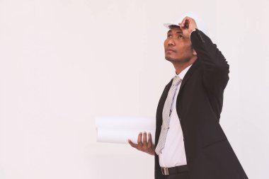 İşadamı planlama inşaat proje 