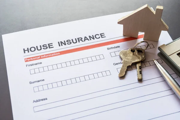 House Insurance Form Model Policy Document — Stock Photo, Image