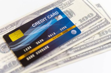 Kredi kartları ve 100 dolar nakit.