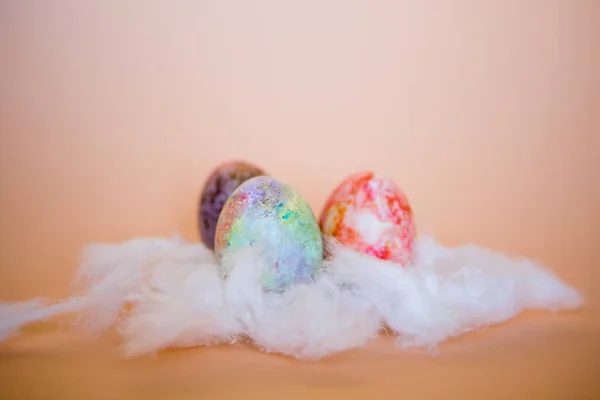 Easter Eggs Light Background — Stock Photo, Image