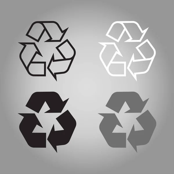 ekoloji geri dönüşüm simgesini farklı renk ayarla