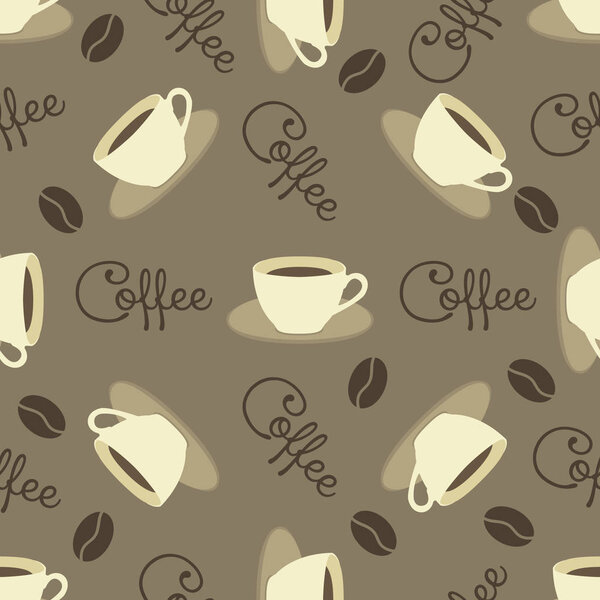 coffee pattern vintage background