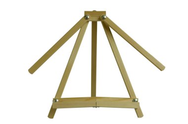 Masa ahşap sehpa sehpası beyaz arka planda. İzole nesne. Sanatsal tema.