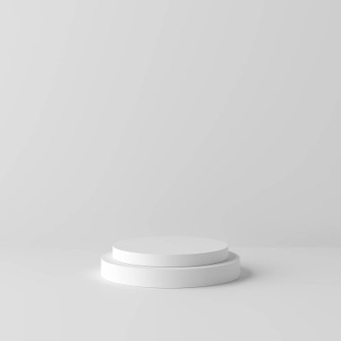 Soyut arkaplan, sahne geometrisi şekilli podyumu ürün gösterimi için düzenleyin. 3B görüntüleme
