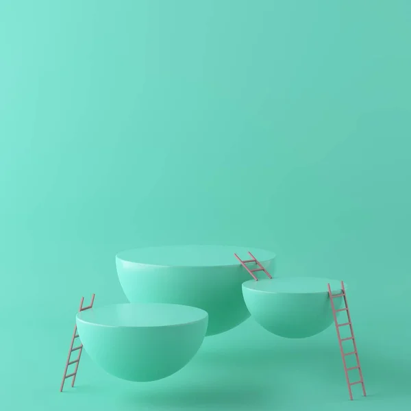 Abstrakter Hintergrund Mock Szene Geometrie Form Podium Für Produktpräsentation Rendering — Stockfoto
