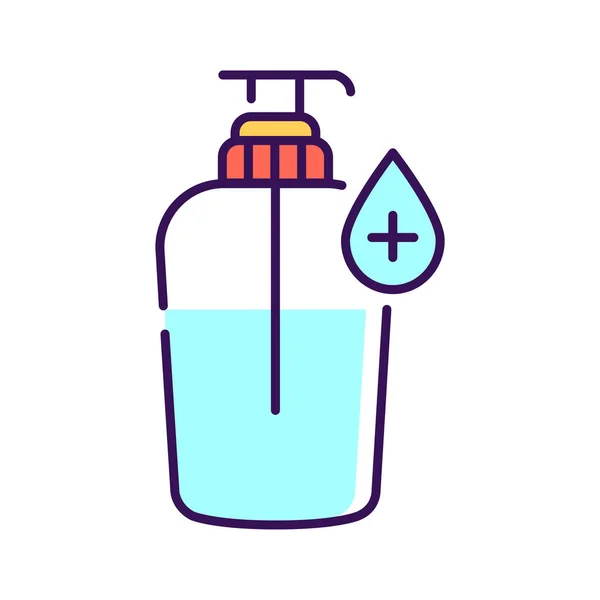 Antibakteriyel sabun rengi ikonu. Hijyen ürünleri. Web sayfası için piktogram, mobil uygulama, tanıtım. UI UX Arayüz tasarım ögesi. — Stok Vektör