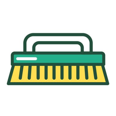 Yeniden kullanılabilir bambu ahşap fırça çizgisi renk simgesi. Sıfır atık yaşam tarzı. 