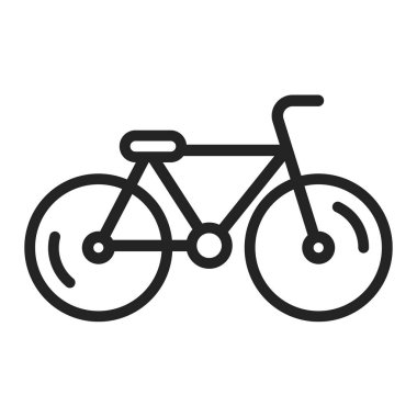 Bisiklet çizgisi siyah simgesi. Kirliliği önleme. Sıfır israf yaşam tarzı. Web sayfası, mobil uygulama, tanıtım için resim çizelgesi.