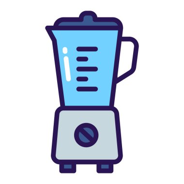 Blender renk çizgisi simgesi. Mutfak eşyaları. Ev aletleri. Web sayfası, mobil uygulama, pankart için imzala. 