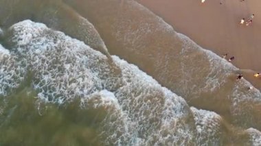 Kuzey Goa, Hindistan Sahil Dalgası 'nın Hava Görüntüsü