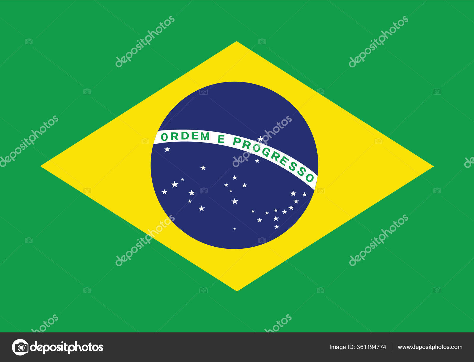 Bandera Brasil Ilustración Fondo Texturizado Símbolos Bandera