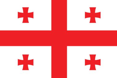 GeorgiaFlag illüstrasyon, dokulu geçmiş, semboller ve Gürcistan resmi bayrağı