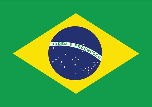 Brésil Illustration Drapeau Fond Texturé Symboles Drapeau Officiel Brésil — Photo