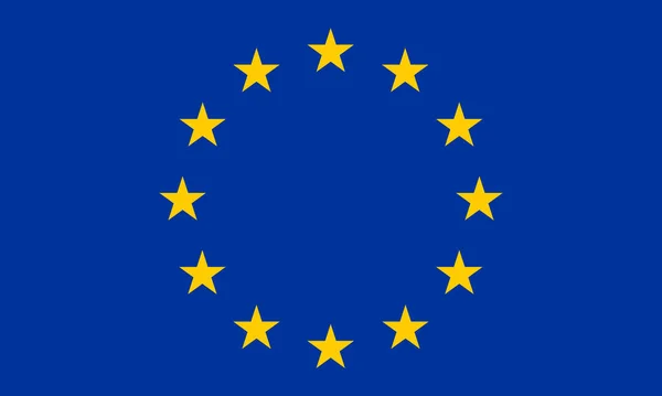 Illustration Der Europaflagge Strukturierter Hintergrund Symbole Und Offizielle Flagge Europas — Stockfoto