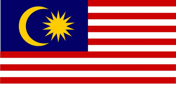 Malaysia Flag Illustration Textured Background Symbols Official Flag Malaysia — Stock Photo, Image