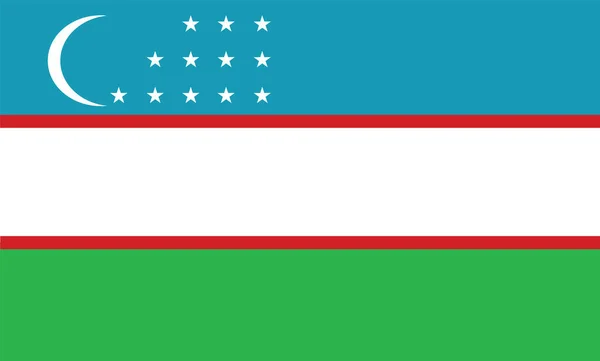 Bandera Uzbekistán Ilustración Con Textura Fondo Símbolos Bandera Oficial Uzbekistán — Foto de Stock