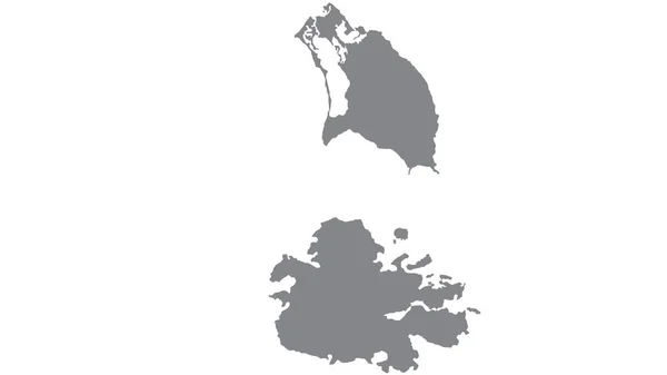 安提瓜和巴布达的白色背景 象征为灰色调的安提瓜和巴布达和巴巴多斯 — 图库照片