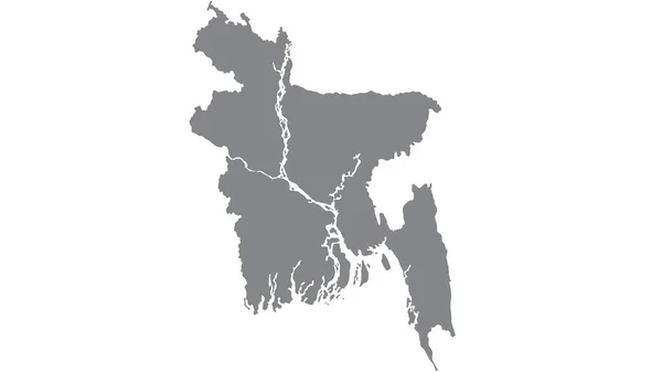 Carte Bangladesh Avec Ton Gris Sur Fond Blanc Illustration Texturé — Photo