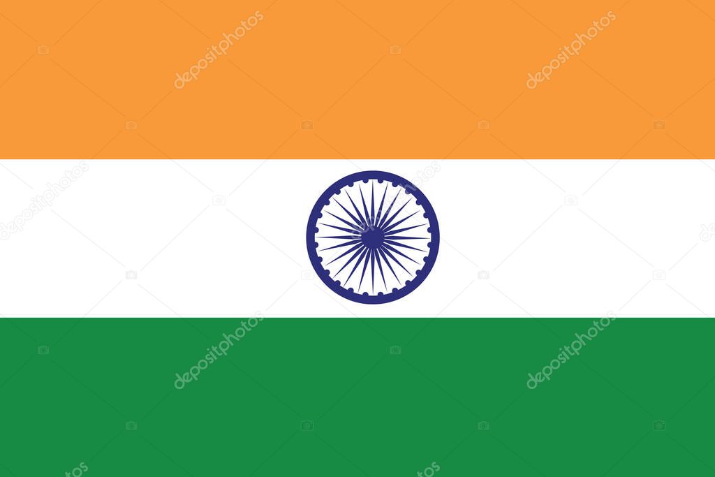 India Flag illustration,textured background, Symbols and official flag of India