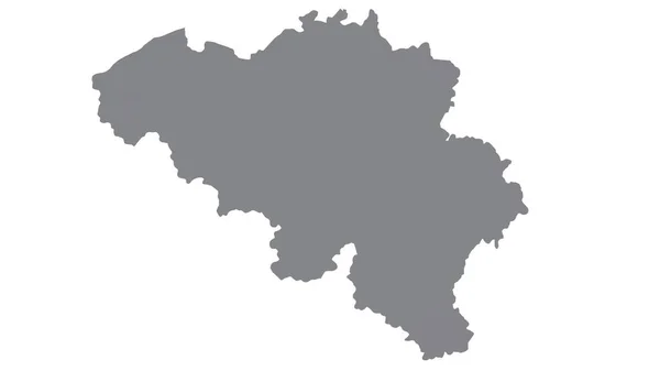 白を基調とした灰色の色調のベルギー地図 イラスト テクスチャ ベルギーのシンボル — ストック写真