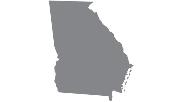 ジョージア州地図白い背景 イラスト テクスチャ ジョージア州のシンボル — ストック写真