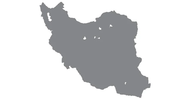 Íránská Mapa Šedým Tónem Bílém Pozadí Ilustrace Textura Symboly Íránu — Stock fotografie
