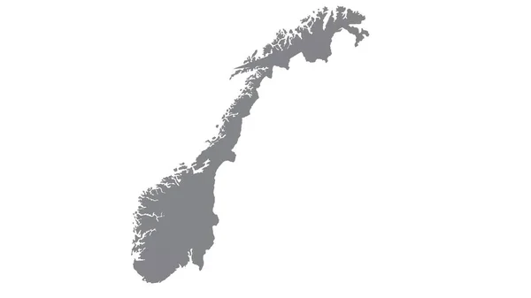Norway Map Gray Tone White Background Illustration Textured Symbols Norway — стоковое фото