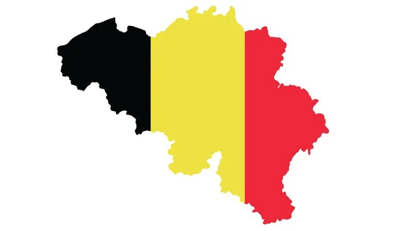 Βέλγιο Χάρτης Υφή Σημαίας Λευκό Φόντο Εικονογράφηση Υφή Σύμβολα Του — Φωτογραφία Αρχείου