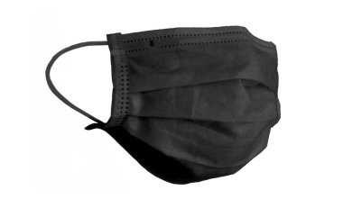 Corona veya covid-19 virüsü için tıbbi maske, virüs büküm için güvenli nefes maskesi, beyaz arka plan, sağlık koruma konsepti, virüsü önlemek için ağız ve burun örtüsü, kirlilik, pm2.