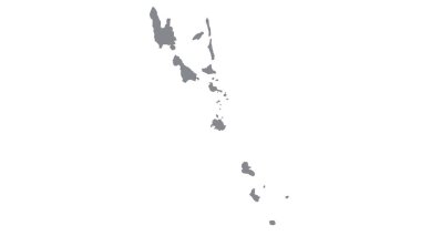 Vanuatu haritası beyaz zemin üzerinde gri bir ton, illüstrasyon, doku, Vanuatu sembolleri, reklam, tanıtım, TV reklamı, reklamlar, web tasarımı, dergi, haber kağıdı, rapor için