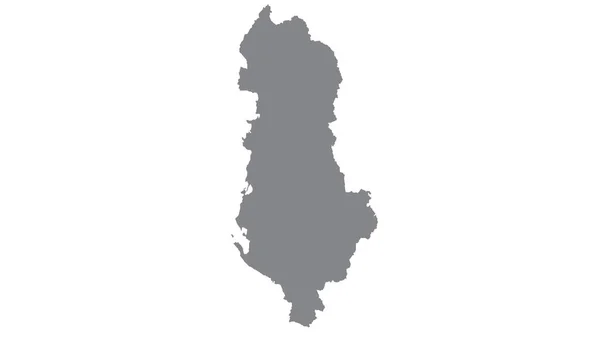 Arnavutluk Haritasında Beyaz Zemin Illüstrasyon Dokuma Arnavutluk Sembolleri Olmak Üzere — Stok fotoğraf
