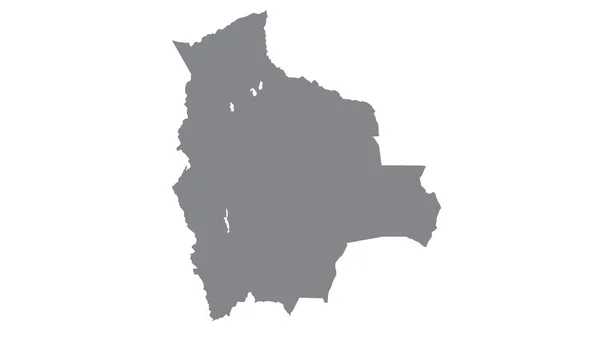 Χάρτης Βολιβία Γκρι Τόνο Λευκό Φόντο Εικονογράφηση Υφή Σύμβολα Της — Φωτογραφία Αρχείου
