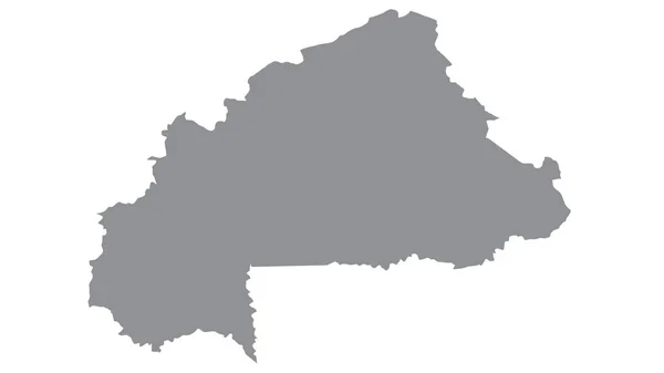 Burkina Faso Mappa Con Tono Grigio Sfondo Bianco Illustrazione Strutturato — Foto Stock