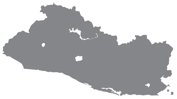 萨尔瓦多地图 白色背景 萨尔瓦多符号 用于广告 电视广告 网页设计 新闻报道 — 图库照片